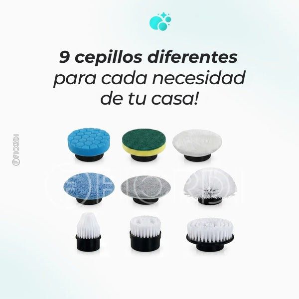TurboClean - Cepillo De Limpieza Electrica 9 en 1