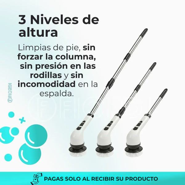 TurboClean - Cepillo De Limpieza Electrica 9 en 1